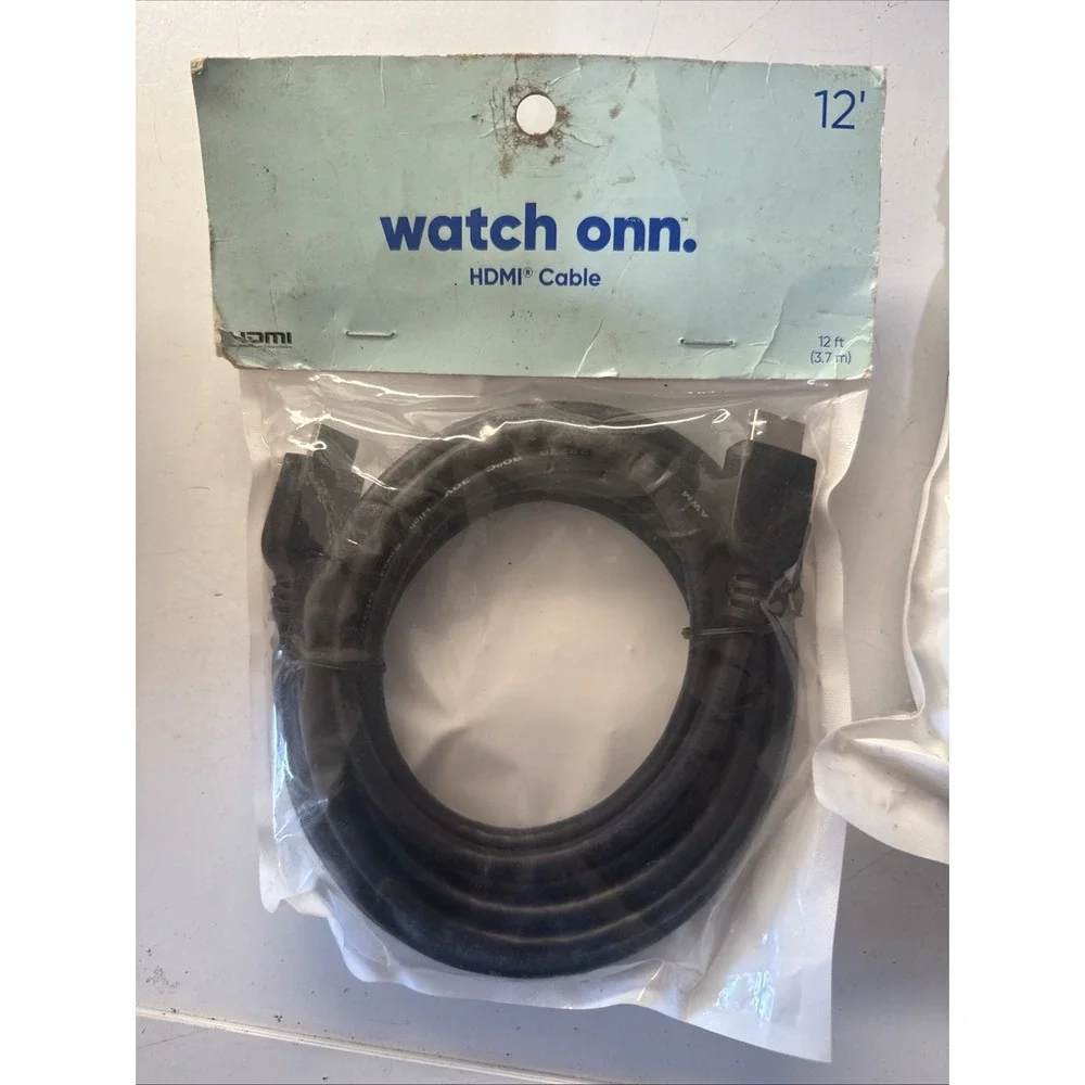 Watch Onn. HDMI Cable 12' NEW factory sealed